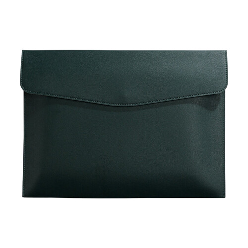Leather Document Folder Soft PU Travel Portfolio with