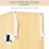 204 CD Tall Narrow Media Storage Tower - Oak Tone 8