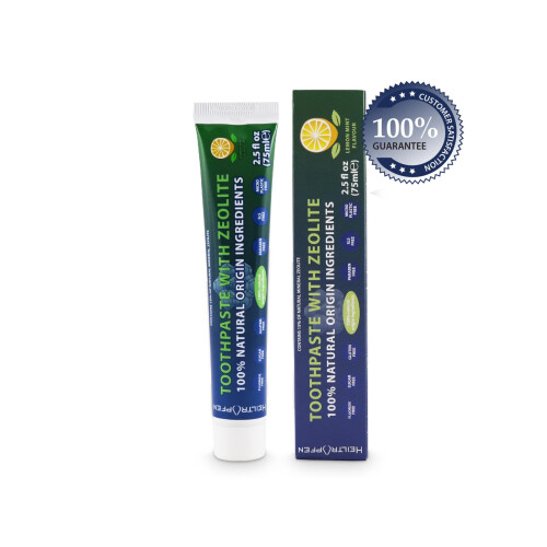 Zeolith-Zahnpasta 75 ml – Zitrone-Minze