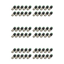 60 St Han Metall BNC-Kontakt med -Kontakt Plugg Skruvterminal UTP Video Balun för CCTV-Övervakningskamera