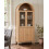 Beliani Glass Display Cabinet MONTREAL 78 cm Light Brown 2