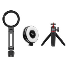 Ulanzi MA07 Magnetic Phone Mount +MT08 Tripod+LM19 Fill Light Double-Side Magnetic Phone Mount Camera Tripod for 16 15