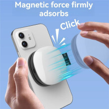 Lampe LED Magnétique Rechargeable pour Selfie avec Miroir, 3 Effets D'Éclairage Réglables, Portable et Pliable, 6 500-7 000 K.