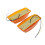 2pcs Orange Retro Front Grill Light LED  Lamp for  Truck Lorry Front Double Burner Indicator Light 8