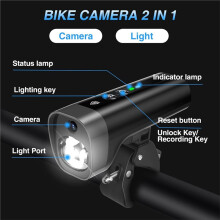 1080P HD Bike Camera Recorder Headlight WiFi Action Camera with Loop Recording,Outdoor Video Recorder for Motocycle Bike