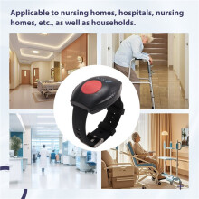 Polshorloge RF Afstandsbediening Zender Horloge Type Oproepknop Draadloze Afstandsbediening SOS Noodknop 433MHZ