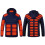 Heated Puffer Jacket for Men and Women Blue M 1