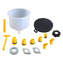 Kit de Embudo Llenado Refrigerante para Radiador Coche, Herramienta Sistema Refrigeración A Prueba Derrames, Embudo Llenado, Herramienta para Verter