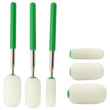 Telescoping Pottery Sponge Ceramic Shaping Tool,Telescoping Sponge Stick with Replacement Heads for Cleanup and Removing