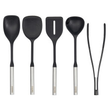 Cooks Professional 5pc Silicone Utensil Set with S-Steel Handles