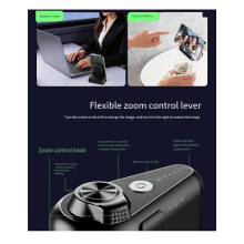 Poignée Magnétique pour Smartphone avec Télécommande Amovible pour Éclairage D'Appoint et Prise de Selfies Sans Tremblement