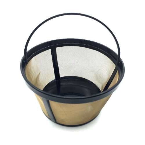 Stainless Steel Coffee Filter 4-6 Cup Reusable Basket