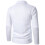 Men's Long Sleeve Polo Shirt Quarter Zip Solid Ribbed Edge 5