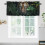 Tiger Kitchen Curtain Valance Wild Animal Theme Green 1