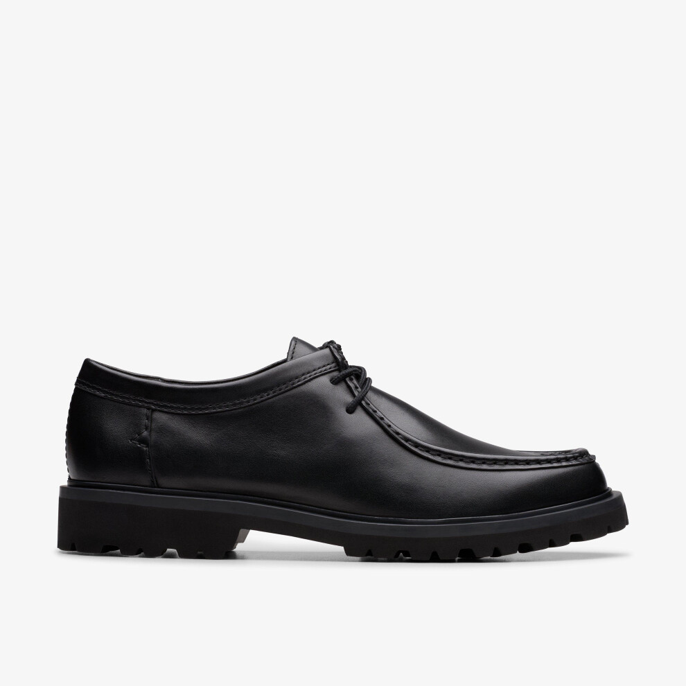 Clarks Men's Black Berwick Seam Leather Lace Up | : 8-Standard Fit - Image 6