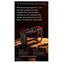 For Action5 Pro/4/3 Action Cameras, Quick-Release and Multi-Functional Extended Protective Frame for Camera Cages.