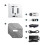 Window Cleaning Robot Automatic Glass Cleaner , Dual Sprinklers,  Detection and Remote EU Plug 1