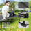 Double Camping Cot Bed, with Bag - Charcoal Grey 6
