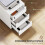 Three-Drawer Locking Filing Cabinet - White 6