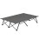 Double Camping Cot Bed, with Bag - Charcoal Grey 2