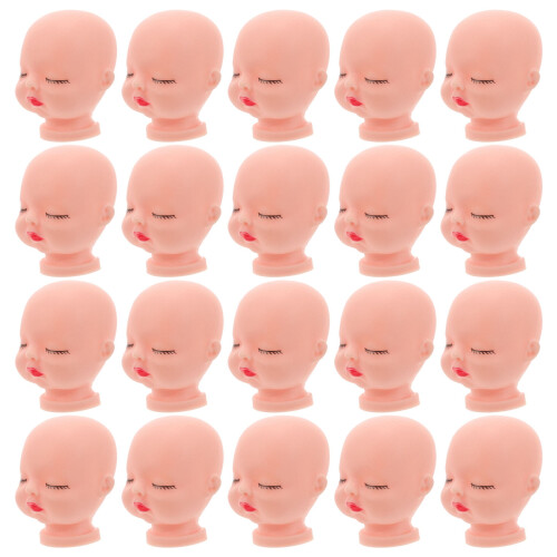 BESTONZON Small Doll Heads for Doll Making Vinyl 20 Pack 2