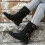 Willtoo Women's Leather Mid-Calf Boots Black Wide Calf 6
