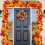 Pumpkin and Maple Fall Garland Yellow 5.9 ft 5