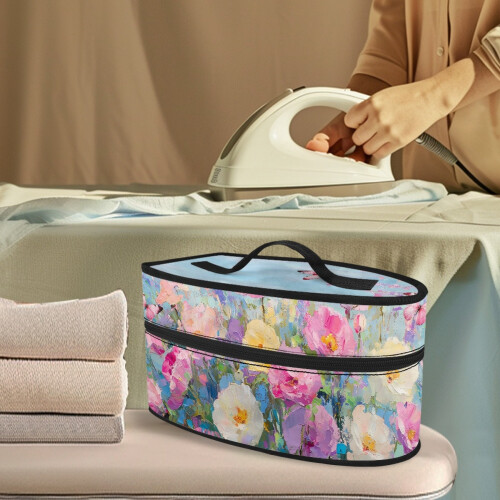 Floral Travel Steamer Storage Case Polyester 1pc 1