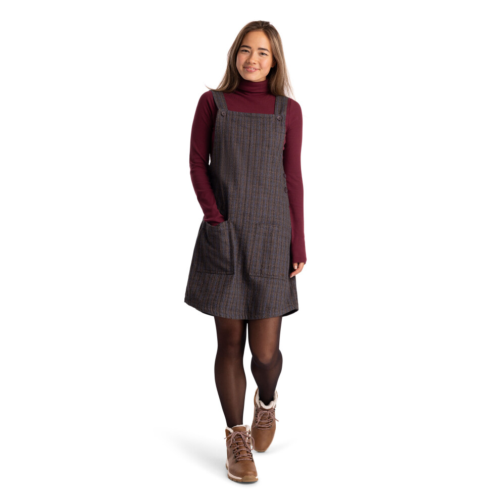 Trespass (10, Dark Grey Check) Womens Pinafore Dress - Twirl