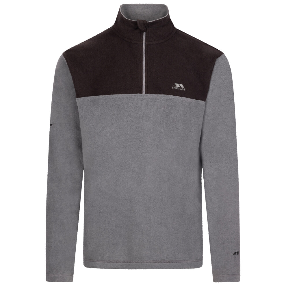 Trespass (Xxs, Carbon) Men's 1/2 Zip Neck Fleece - Curtiston