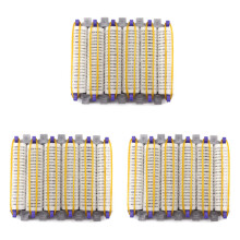 Petite Taille 72Pcs / Set Salon Nylon Hook et Loop Hair Rollers Set Hair Root Perm Rods Bars Bigoudis avec Clips et Bandes de Caoutchouc