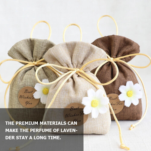 Drawstring Sachet Bags Empty Assorted Colors 9 pcs