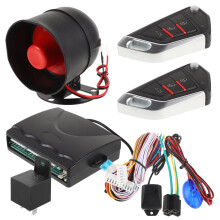 Car Alarm Security System with Keyless Entry and Remote