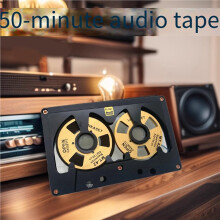 4X Cassetta Audio A Bobina, Cassetta da 50 Minuti, Nastro Vuoto, Bobina Bifacciale, Custodia Cava, Autocostruita