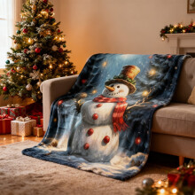 Christmas Pumpkin Throw Blanket Soft Plush 1