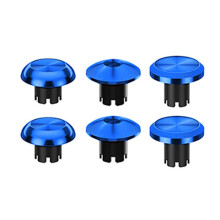 6-in-1-Daumen-Joystickkappe Aus Metall, Zubehör für PS5 Dualsense Series Controller, 6 Austauschbare Joysticks, Blau