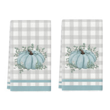 Blue Eucalyptus Leaves Kitchen Towel 23.6 x 15.8 in