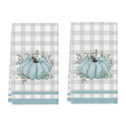 Blue Eucalyptus Leaves Kitchen Towel 23.6 x 15.8 in