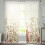 Sheer Curtains Eucalyptus Leaf Design 2 Panels 52"W x 72"L 1