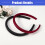 Silk Headbands for Women Solid Anti-Slip 2 Pcs 0.59 Inch 6