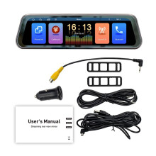 9.36 Inch Touch Screen Wireless CarPlay Car Stream Media Dashcam DVR Rearview Mirror Dash Camera Recorder Night Vision