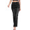 Women's Low-Waisted Straight Flared Jeans Black 1