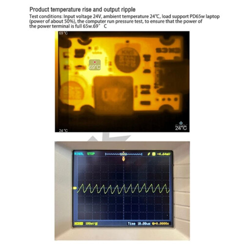 3X Módulo de Carga Rápida PD65W Interfaz Tipo C PD QCSCP PPS Módulo de Cargador de Protocolo Completo de Carga Rápida A 1