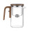 Glass Teapot with Wooden Handle 1-Piece 7