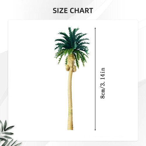 Plastic Coconut Palm Tree Cake Topper 1 pc 1