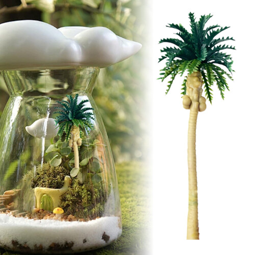 Plastic Coconut Palm Tree Cake Topper 1 pc 2