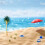 Plastic Coconut Palm Tree Cake Topper 1 pc 4