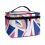 Travel Makeup Case with Brush Slots Durable Geometric Design 2