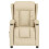 VidaXL vidaXL Massagesessel Elektrisch Creme Stoff 4