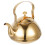 Golden Metal Tea Kettle with Handle and Removable Infuser 1